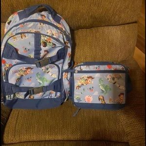 Pottery barn toy story large backpack & lunchbox